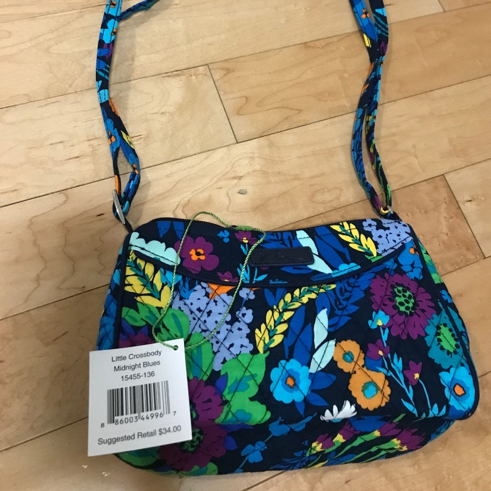 Vera Bradley Little Crossbody Bag (Midnight Blue)